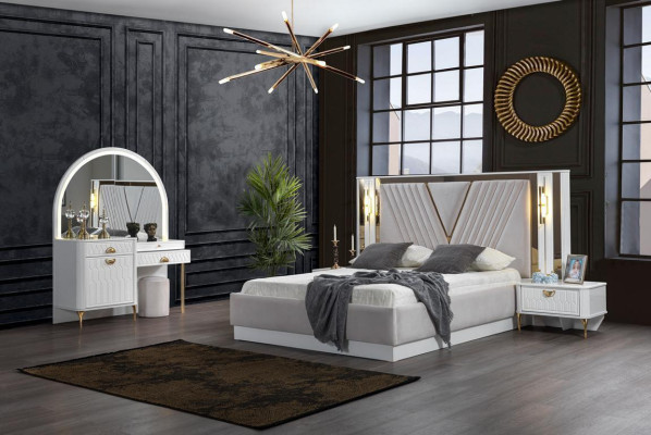 Schlafzimmer Kommode mit Spiegel Konsole Kommoden Schminktische Möbel