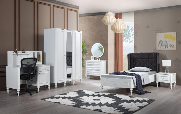 Jugendbett Kinderbett Design Modern Bett Kinderzimmer Neu Modern