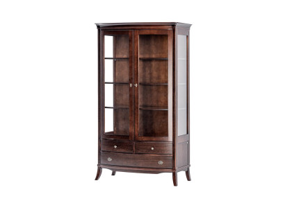 Wohnzimmer Möbel Klassische Vitrine Holz Glas Glasschrank Schrank Vitrinen Neu