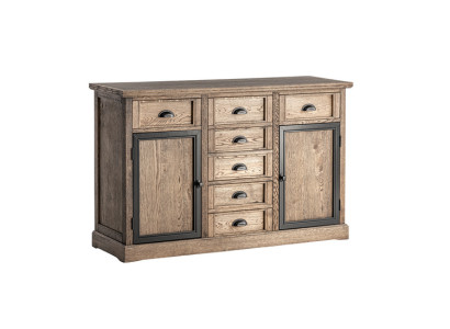 Konsolentisch Braun Holz Schublade Regal Beistelltisch Anrichte Kommode Möbel