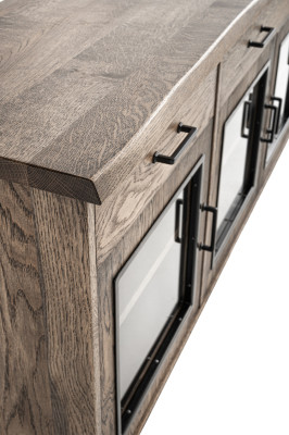 Vitrine anrichte glas schrank kommode hoch schränke echte holz möbel kommoden