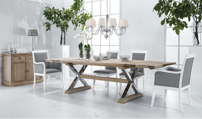Design esstisch klassischer holz tische ausziehbarer wohnzimmer luxus