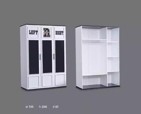 Kleiderschrank Weiß Holz Schränke Schlafzimmer Möbel Design Kinderzimmer
