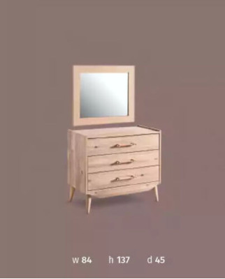 Braune Kommode im Schlafzimmer braun aus Holz mit Schubladen Möbel