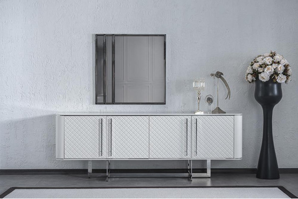 Luxus Sideboard mit Spiegel Esszimmer Einrichtung Modern Design Möbel 