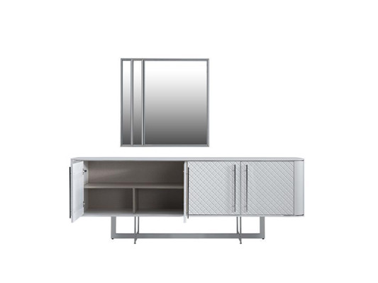 Luxus Sideboard mit Spiegel Esszimmer Einrichtung Modern Design Möbel 