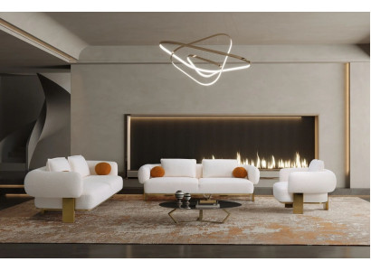 Sofagarnitur Wohnzimmer Komplett Sofas Set Design Modern Luxus Sessel Neu