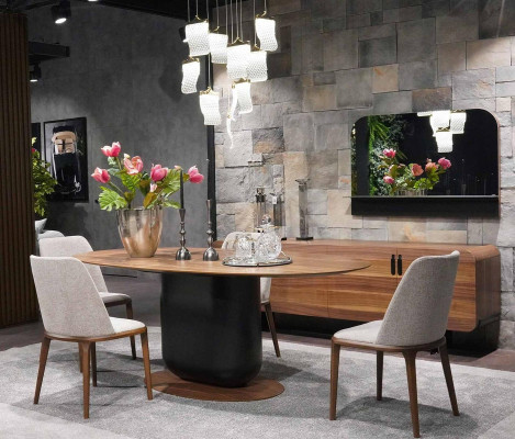 Esszimmer Set 6tlg Esstisch Stühle Ess Gruppe Sideboard Anrichte Möbel