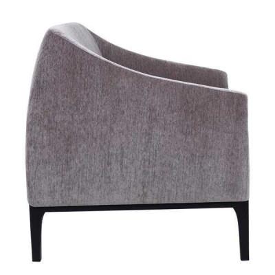 Grauer Wohnzimmer Sessel Polstersessel Einsitzer Moderner Relaxsessel
