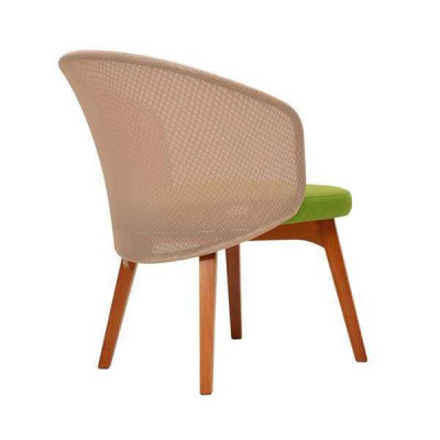 Zweifarbiger Esszimmerstuhl Modernes Design Luxus Holzstuhl Einsitzer