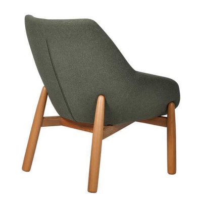 Grüner Esszimmerstuhl Wohnzimmer Stühle Designer Einsitzer Holzfüße