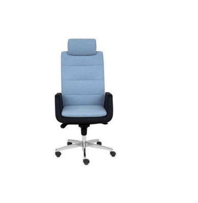 Blau-Schwarzes Bürostuhl Luxus Drehstuhl Chefsessel Designer Stühle