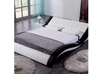 Design Bett Big Betten Leder Hotel Polster 180x200 Multifunktion Regal