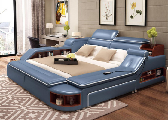 Multifunktion Bett Doppelbetten Modernes Bettgestell Betten 180x200cm