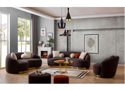 Stil Wohnzimmer Set Couchen Designer Sofagarnitur 4+3+1 Sitz Möbel