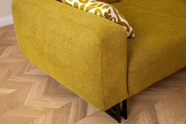 Italienische Sofa Couch Polster 4 Sitzer Möbel 270cmTextil Couchen Neu