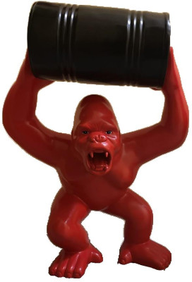 Designer Gorilla Figur Statue Moderne Figuren Statuen Dekoration Deko Garten Neu