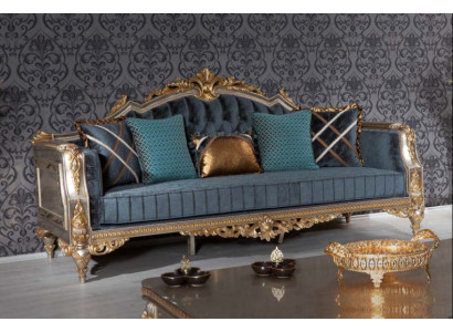 Designer 3-Sitzer Sofa im klassischen Stil für das Wohnzimmer