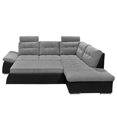 Ecksofa L-Form Sofa Couch Design Polster Modern Leder Textil Bettfunktion