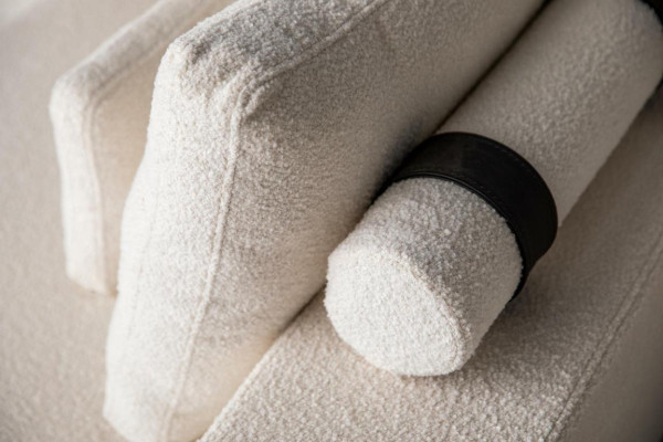 Moderne Weiße Sofagarnitur Ecksofa Wohnlandschaft Sessel 4tlg Stoff Sofa