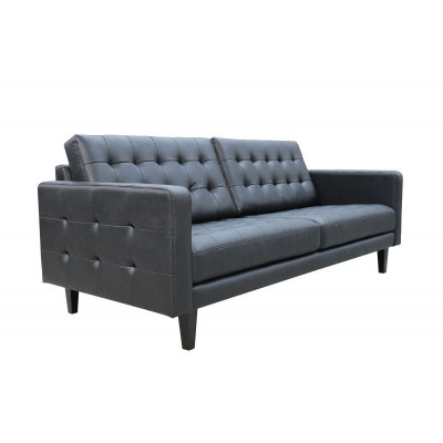Design Moderne Chesterfield Garnitur Sofa Couch Polster Leder Garnituren 3+2 Neu