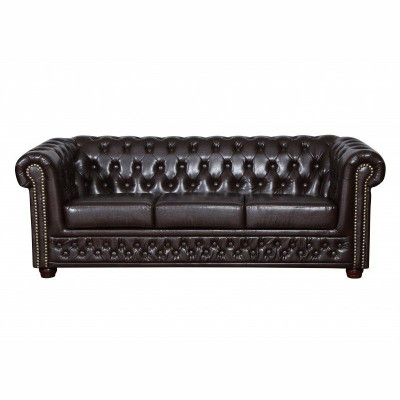 Chesterfield Sofagarnitur Sofa 3+1+1 Couch Polster Set Sofas Couchen Yorki Neu