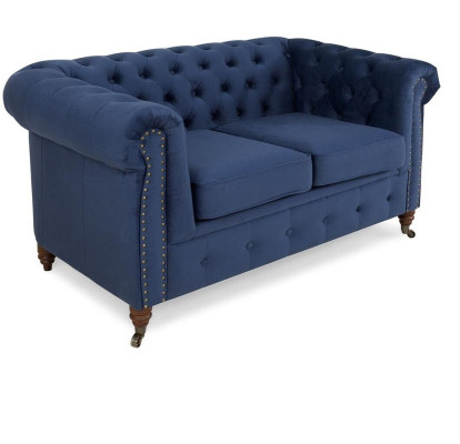 Sofagarnitur 3+1 Sitzer Sofas Couch Polster Blaue Garnitur Klassische Couchen