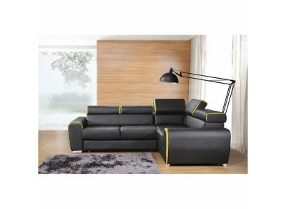 Design Ecksofa Sofa Bettfunktion Couch Polster Sitz Eck Sofas Couchen Neu dublin