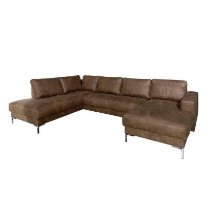 Ecke Ecksofa U-Form Wohnlandschaft Sofa Couch Polster Garnitur Vintage
