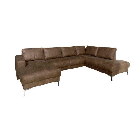 Ecke Ecksofa U-Form Wohnlandschaft Sofa Couch Polster Garnitur Vintage