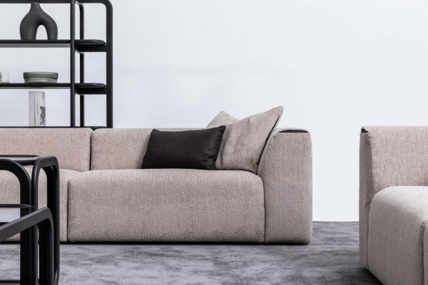 Moderne Sofagarnitur Fünfsitzer Dreisitzer Eckcouchgarnitur Stoffgarnitur