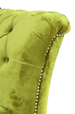 Chesterfield Sessel Couch Polster 1 Sitzer Samt Design Couchen Deko Sofas