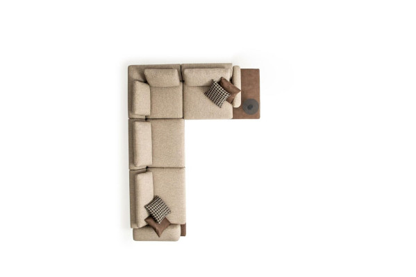 L-Form Sofa mit Ablageflächen Wohnzimmermöbel Couch Sofas Polstermöbel