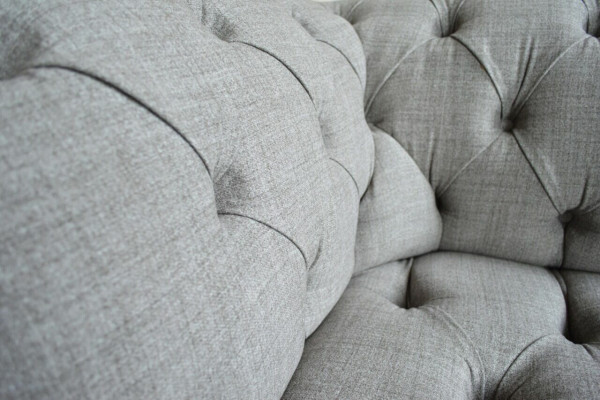 Design Chesterfield Sofa 3 Couch Sofa Set Stoff Polster Leder Dreisitzer Couchen