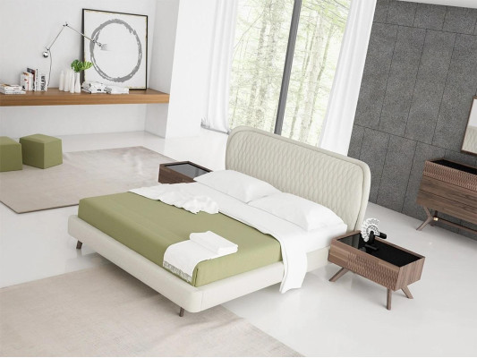 Schlafzimmer Set 5tlg Luxus Doppel Bett 2x Nachttische Luxus Kommode mit Spiegel