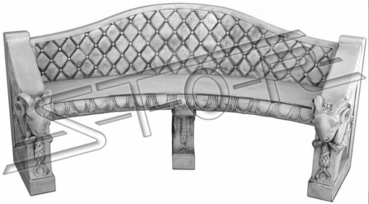 Antik Stil Stein Sessel Bank Stuhl Garten Terrase Edler Dekor Design Thron