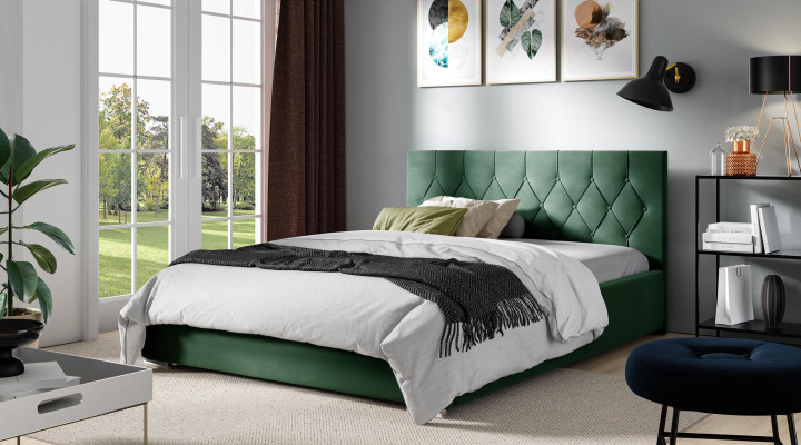 Bettrahmen Stoff Textil Design Doppel Modern Hotel Bett Schlafzimmer Betten Neu