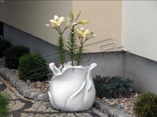 Blumenkorb Blumen Vase Gefäss Garten Terrasse Dekoration Statue