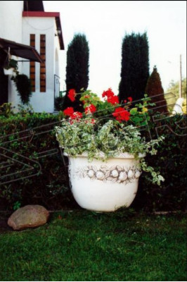 Blumenkübel Pflanz Kübel Dekoration Figur Natur Vasen Garten Blumentöpfe