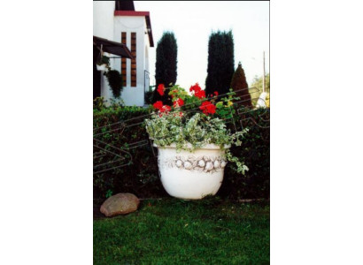 Blumenkübel Pflanz Kübel Dekoration Figur Natur Vasen Garten Blumentöpfe