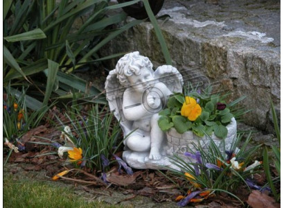 Blumenkübel Pflanz Kübel Dekoration Garten Blumentöpfe Vasen Natur Figur