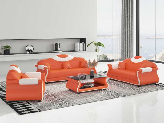 Komplette Couchgarnitur Sofagarnitur 3tlg Sofas Ledersofas Sofa Braun