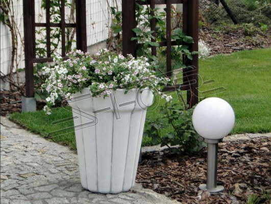 Blumenkübel Pflanz Kübel Dekoration Vasen Natur Garten Figur Blumentöpfe