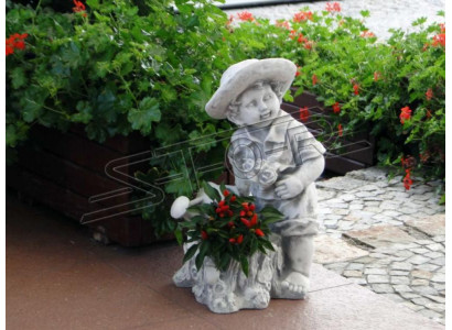 Blumenkübel Pflanz Kübel Natur Dekoration Garten Blumentöpfe Vasen Figur