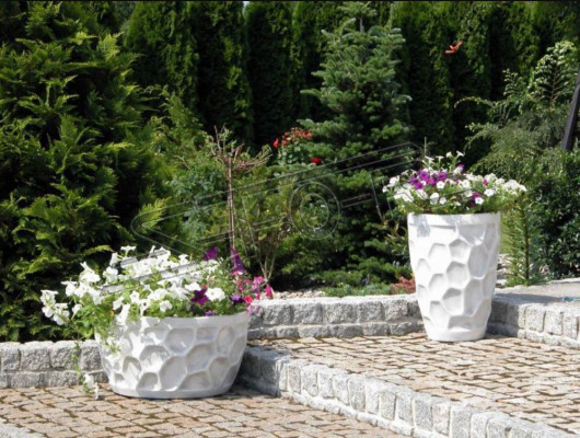 Blumenkübel Pflanz Natur Kübel Dekoration Vasen Garten Figur Blumentöpfe