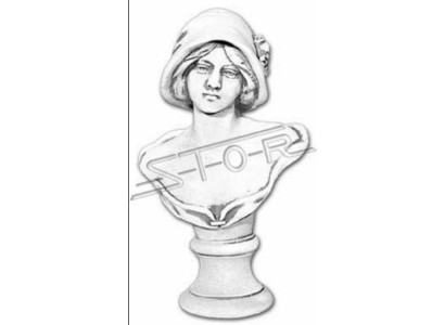 Büste Frau Antik Stil Altertum 40cm Stein Figur Skulptur Skulpturen