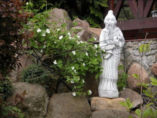 Chinesischer Konfuzius Figur Statue Figuren Skulptur Garten