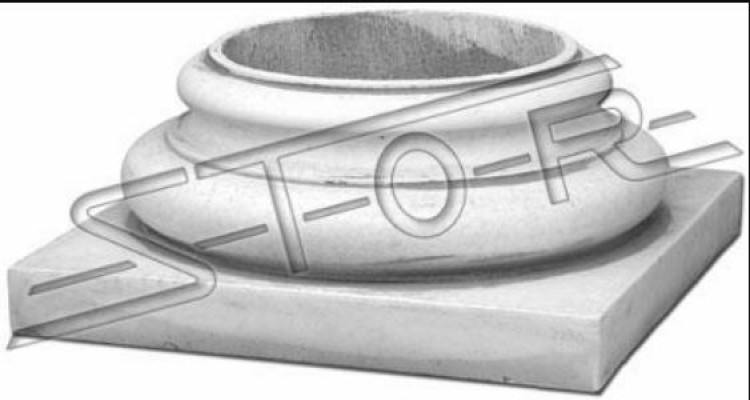 Dekoration Säule Säulen Stein Antik Stil Rom Ständer Sockel Säulenfüß Neu