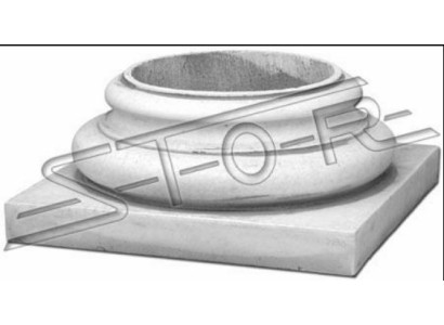 Dekoration Säule Säulen Stein Antik Stil Rom Ständer Sockel Säulenfüß Neu