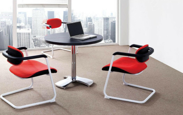 Dekorative Swing Stuhl Freischwinger Besucherstuhl Konferenz Stühle Sessel